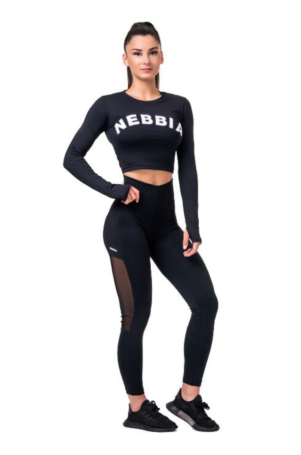 NEBBIA Women's Leggings Nebbia Mesh leggings high waist black XS