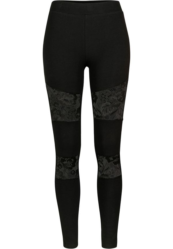 Urban Classics Women's leggings with laces black