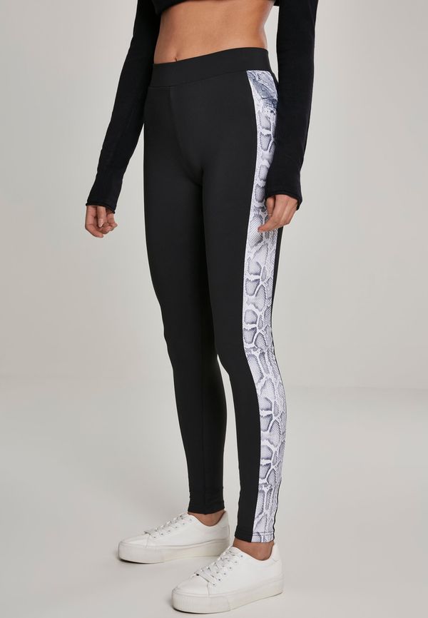 Urban Classics Women's leggings with striped blk/snake pattern