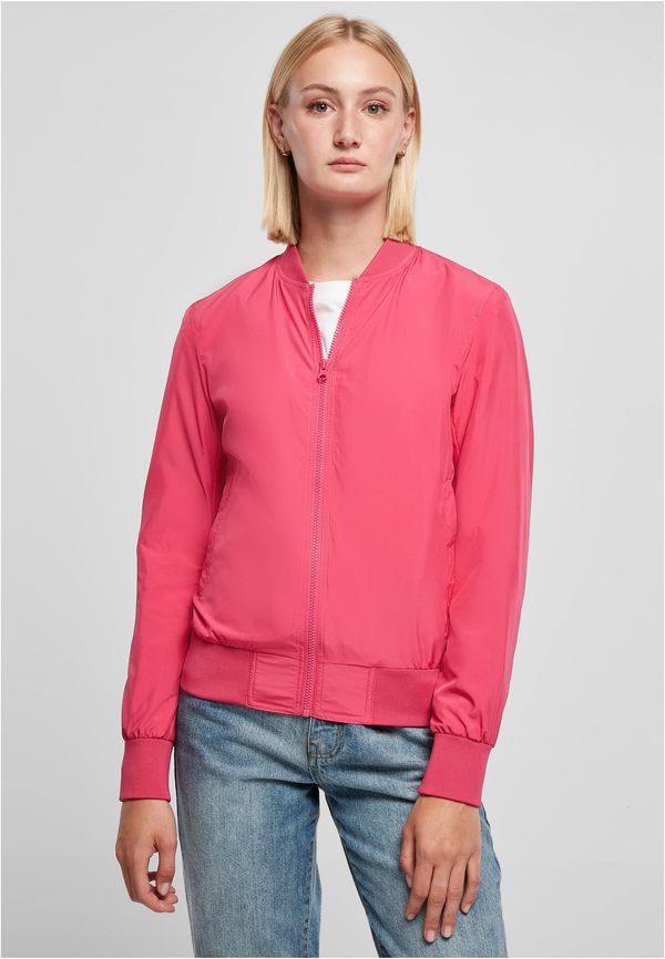 UC Ladies Women's Light Bomber Jacket Hibiscus Pink