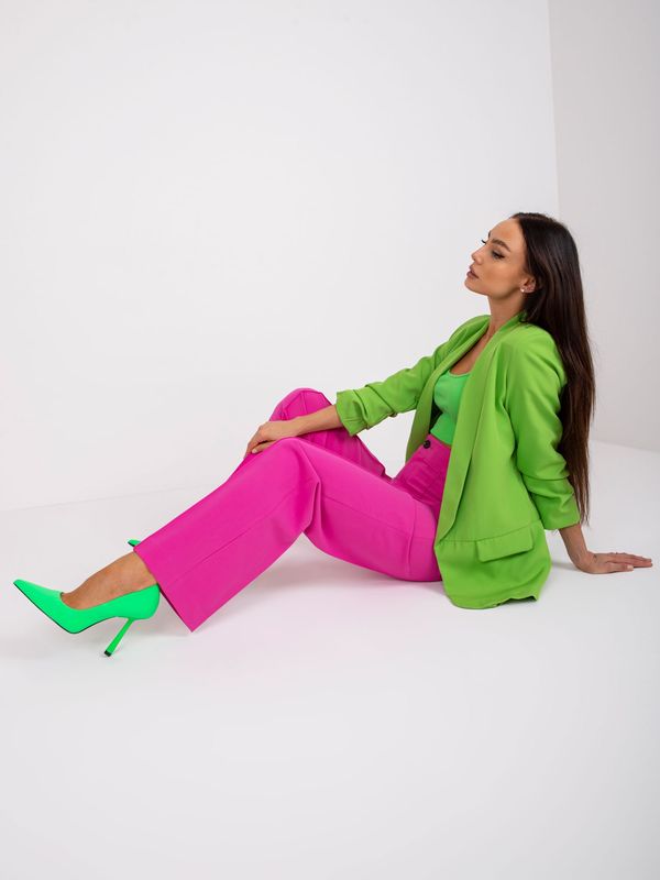 Fashionhunters Women's light green blazer without Adela closure