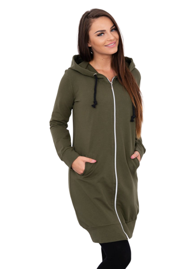 Kesi Women's long hoodie Kesi - khaki