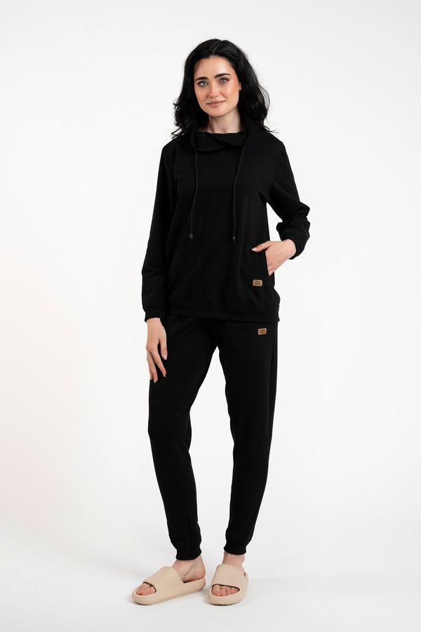 Italian Fashion Women's Long Sleeve Sweatshirt Malmo - Black
