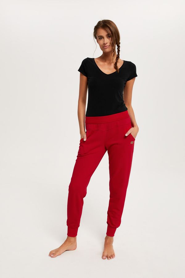 Italian Fashion Women's long trousers Todra - red