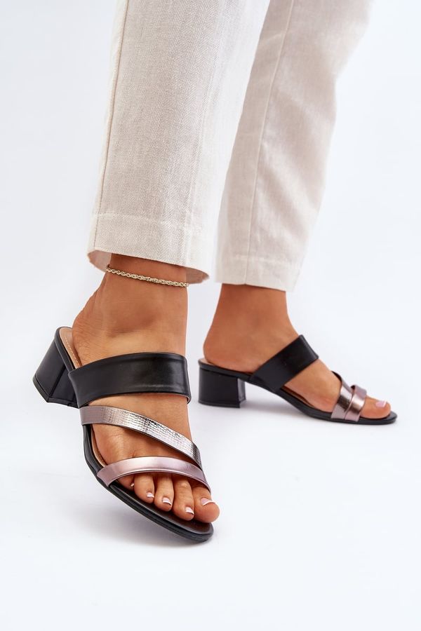 Kesi Women's low-heeled slippers black Rosila