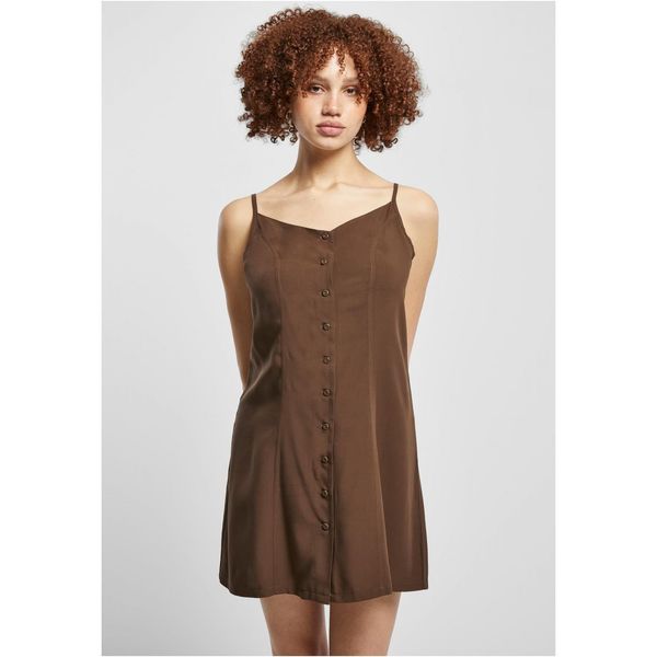 Urban Classics Women's mini dress Vicose brown