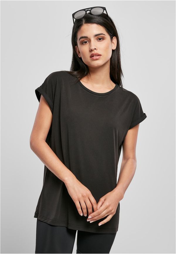 Urban Classics Women's Modal T-Shirt with Extended Shoulder Black