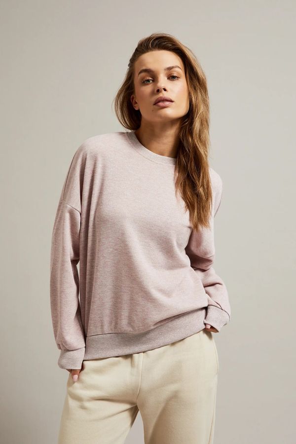 Moodo Women's Moodo sweatshirt with open back - pink