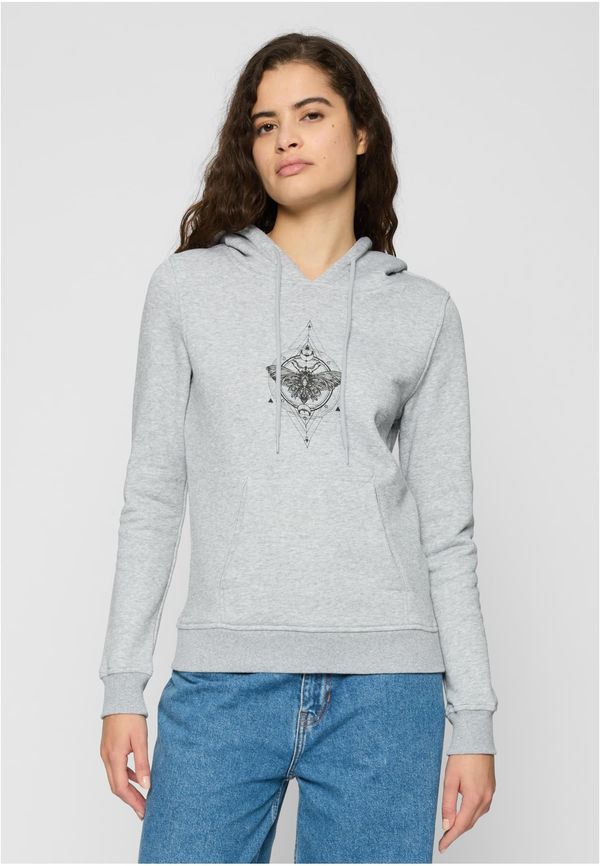 Mister Tee Women's Moth Hoody grey sweatshirt