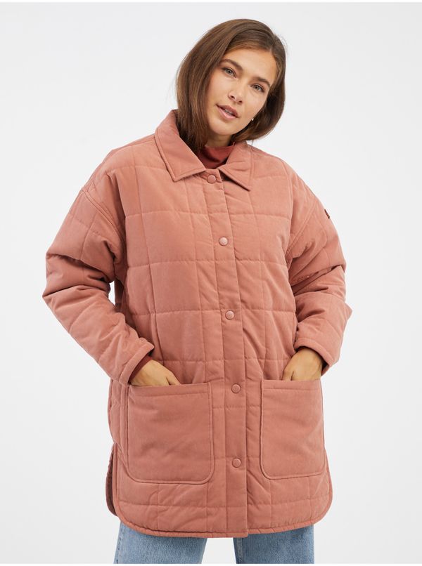 Roxy Women's Old Pink Quilted Jacket Roxy Next Up - Women