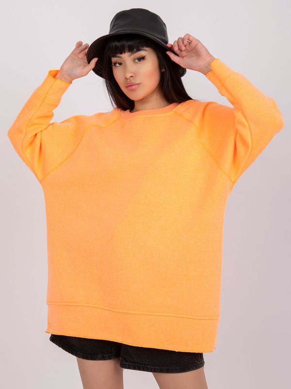 Fashionhunters Women's orange sweatshirt by Manacor