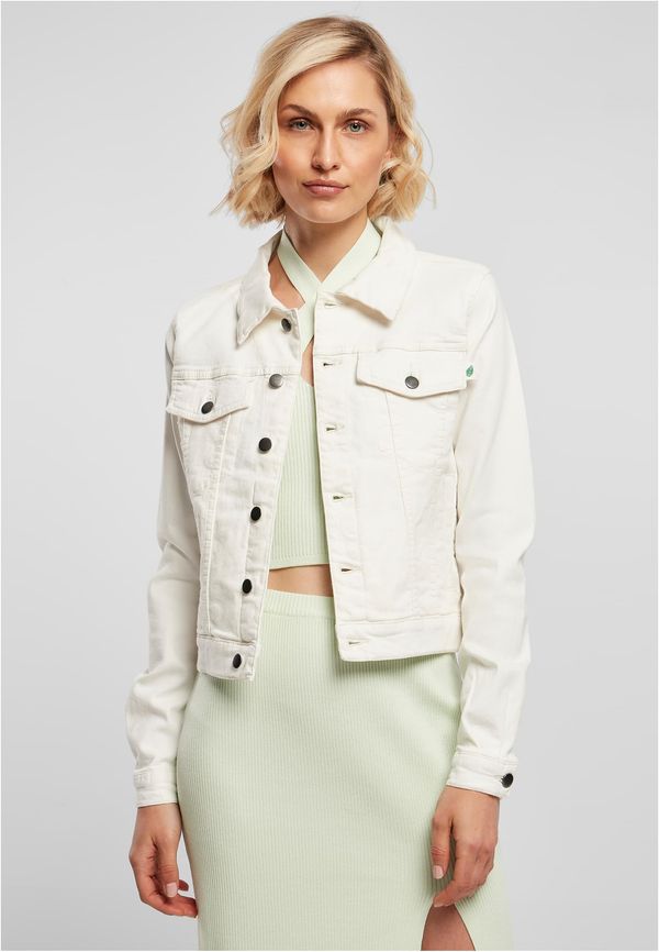 Urban Classics Women's Organic Denim Jacket Offwhite Raw