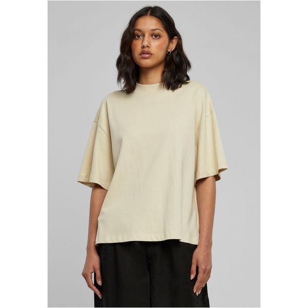 Urban Classics Women's Organic Heavy Slit T-Shirt With Sand