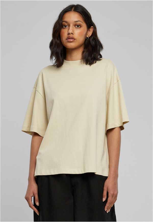 Urban Classics Women's Organic Heavy Slit T-Shirt With Sand