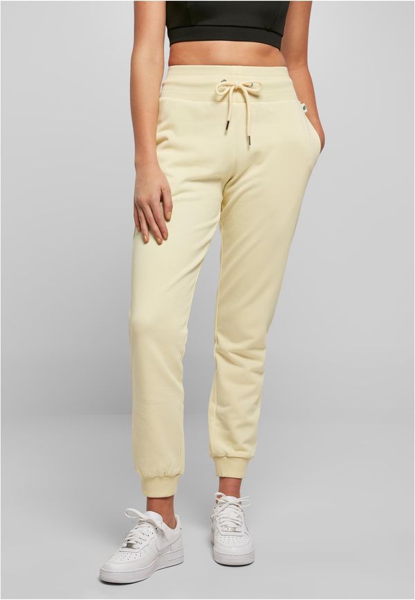 UC Ladies Women's Organic High-Waisted Sweatpants Soft Yellow