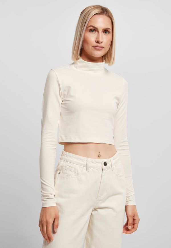 Urban Classics Women's Organic Long Sleeve Turtleneck - Cream