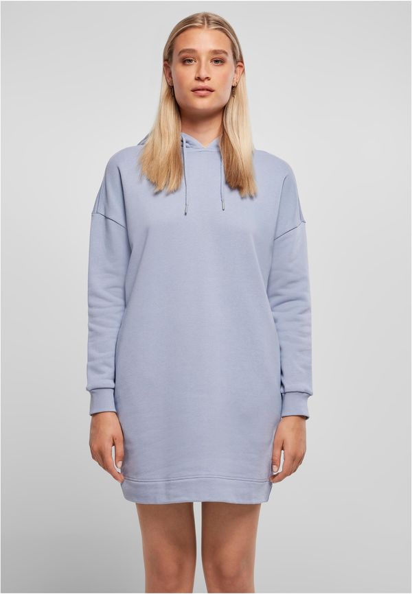 UC Ladies Women's organic oversized terry dress with hood violablue