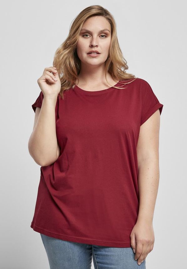 UC Ladies Women's Organic T-Shirt with Extended Shoulder Burgundy