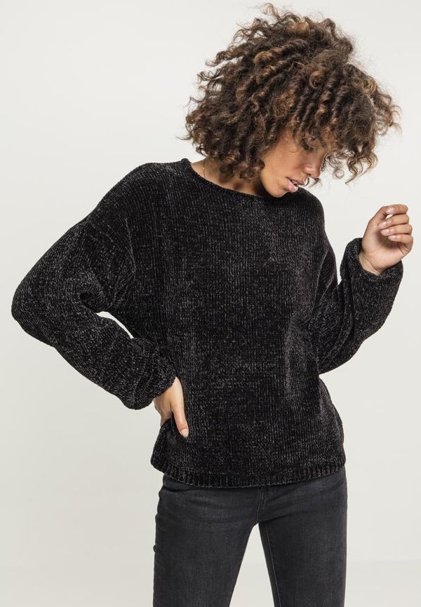 Urban Classics Women's oversize chenille sweater black