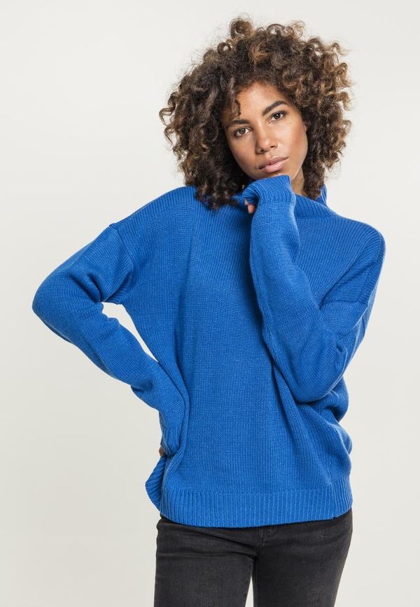 Urban Classics Women's oversize turtleneck bright blue