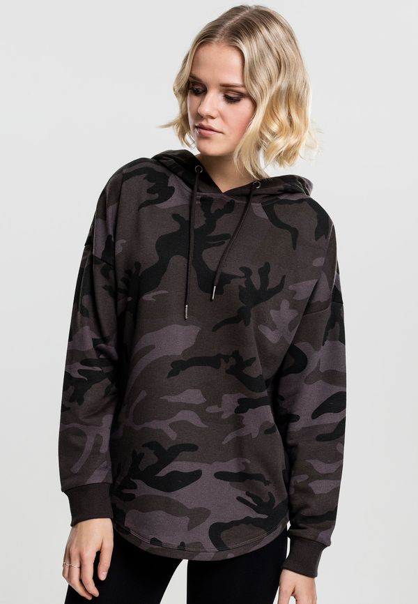 Urban Classics Women's Oversized Camo Hooded Dark Camo