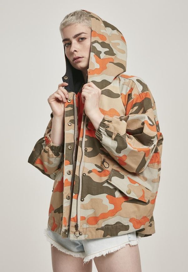 UC Ladies Women's Oversized Camo Parka Jacket with Brick Mask