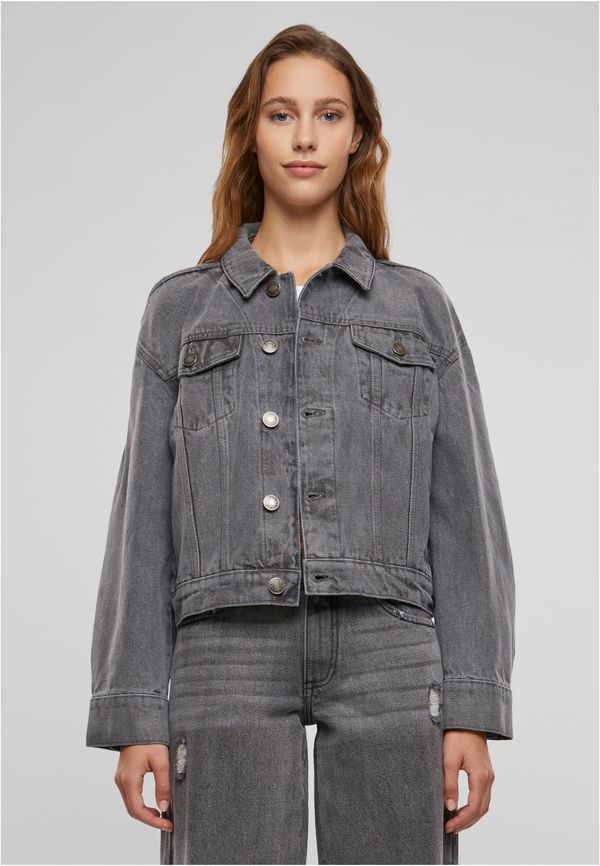 UC Ladies Women's oversized denim jacket from the 80s - gray washed