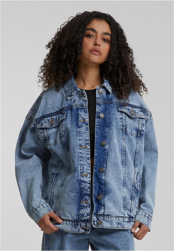 Urban Classics Women's oversized denim jacket from the 90s - light blue washed