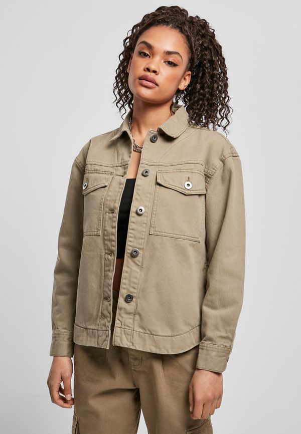 UC Ladies Women's oversized khaki shirt jacket