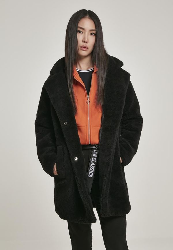 UC Ladies Women's Oversized Sherpa Coat Black