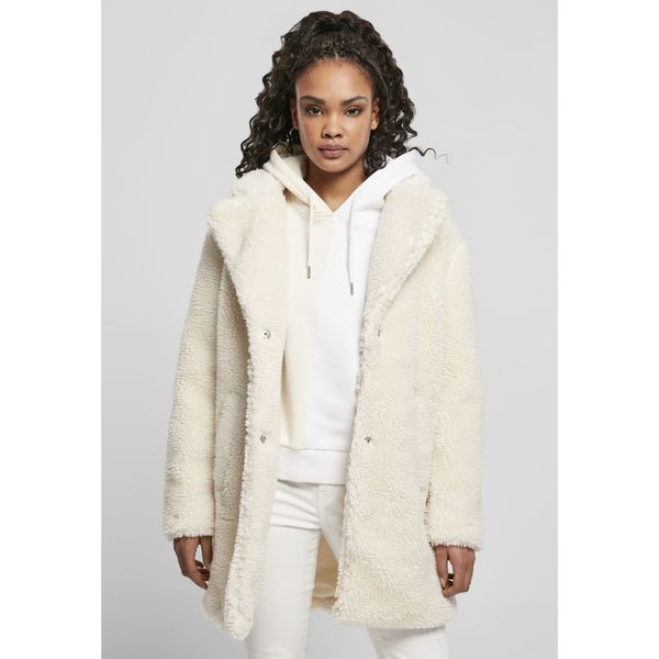 Urban Classics Women's Oversized Sherpa Coat whitesand