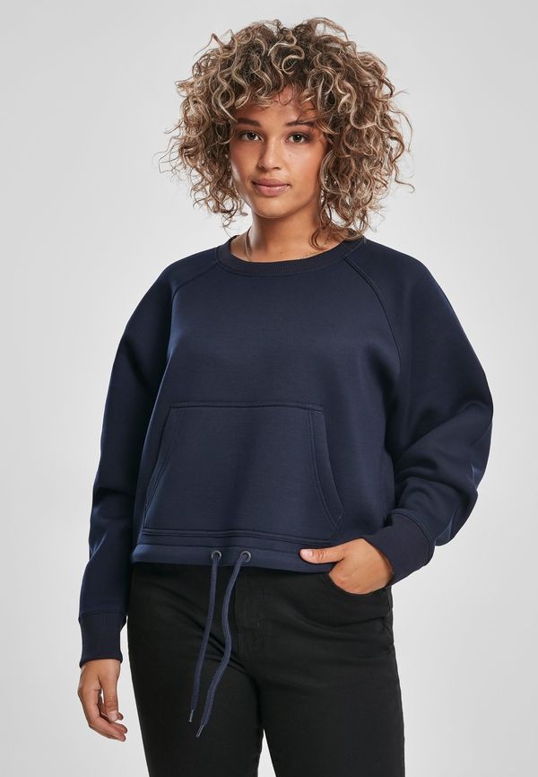 Urban Classics Women's Oversized Short Raglan Crew Nightnavy