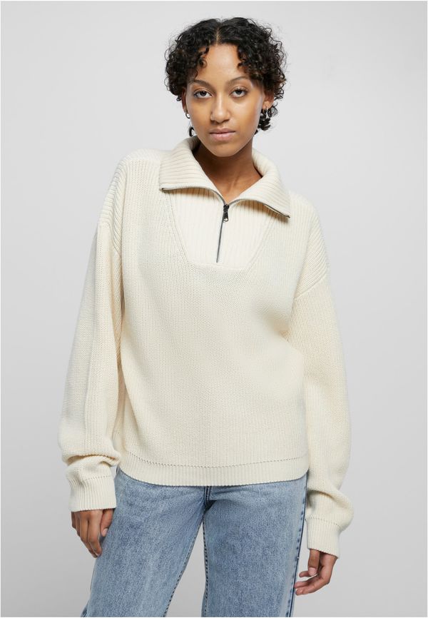 UC Ladies Women's oversized troyer knit - sand