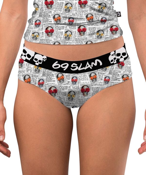 69SLAM Women's panties 69SLAM boxer newspaper (GYXNSK-PO)