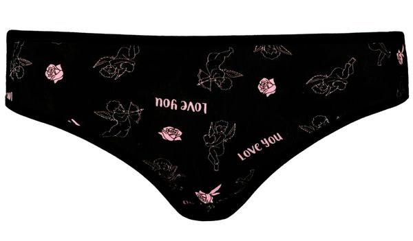 Frogies Women's panties Frogies Black Pink Rose