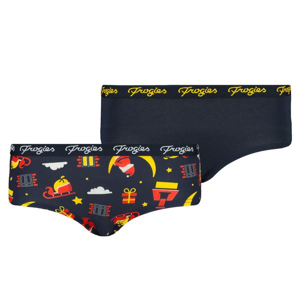 Frogies Women's panties Santa Moon 2P Frogies Christmas