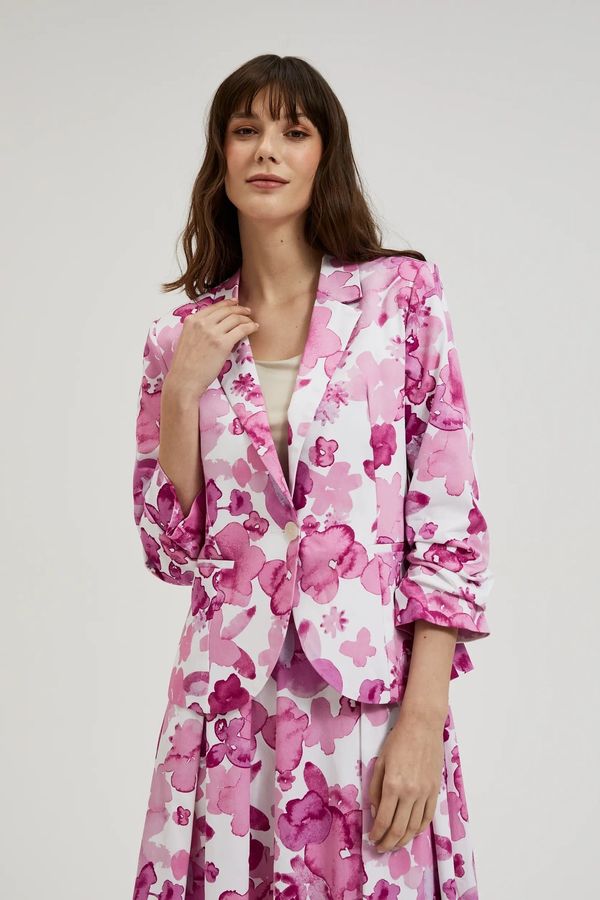 Moodo Women's patterned blazer - pink