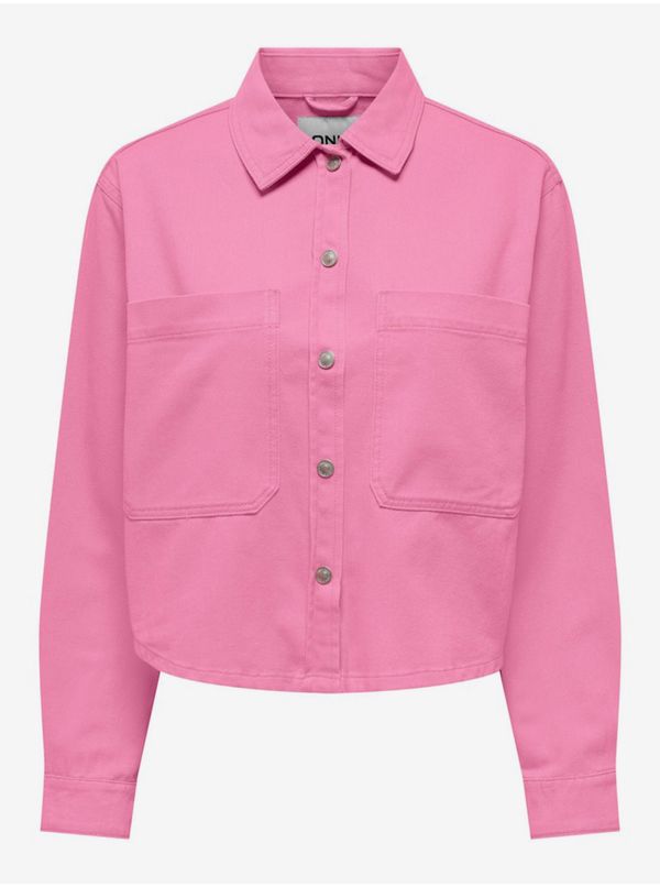 Only Women's Pink Denim Jacket ONLY Drew - Women