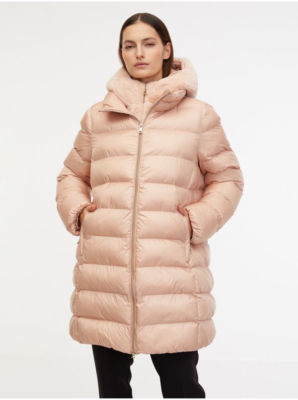 GEOX Women's pink quilted coat Geox Desya - Women