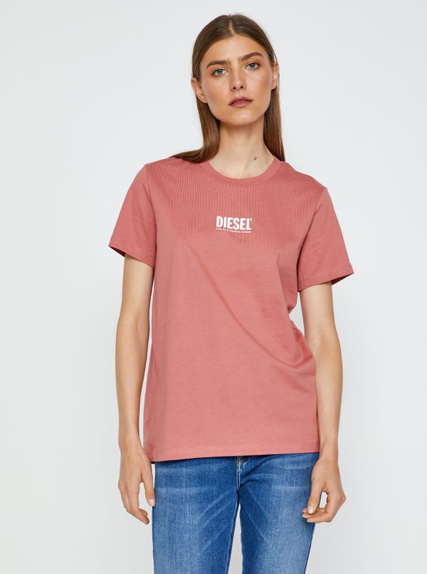 Diesel Women's Pink T-Shirt Diesel Sily - Women