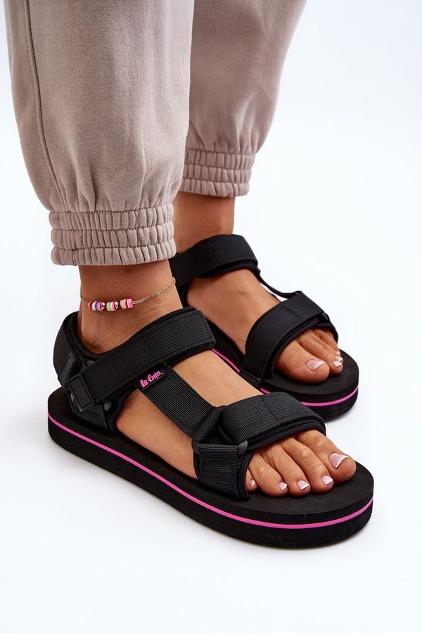 Kesi Women's platform sandals Lee Cooper Black