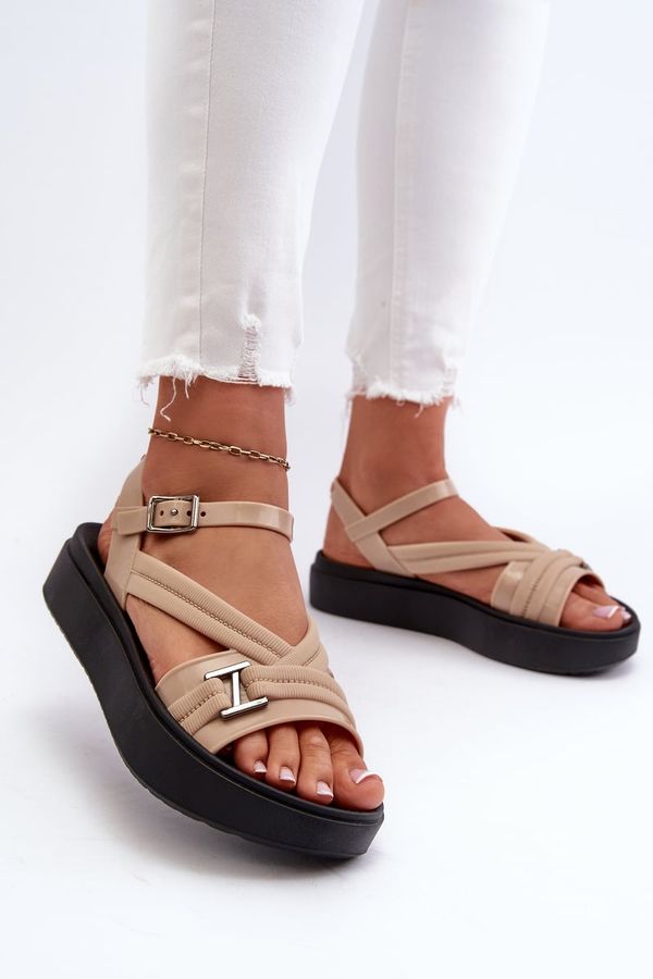 Kesi Women's platform sandals ZAXY Beige