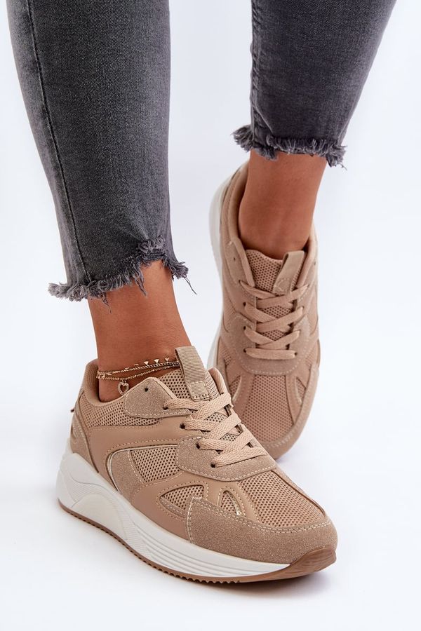 Kesi Women's Platform Sneakers Brown Lenivia