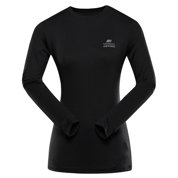 ALPINE PRO Women's quick-drying ALPINE PRO LOUSA black T-shirt