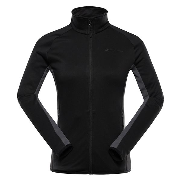 ALPINE PRO Women's quick-drying hoodie with cool-dry ALPINE PRO VORNA black