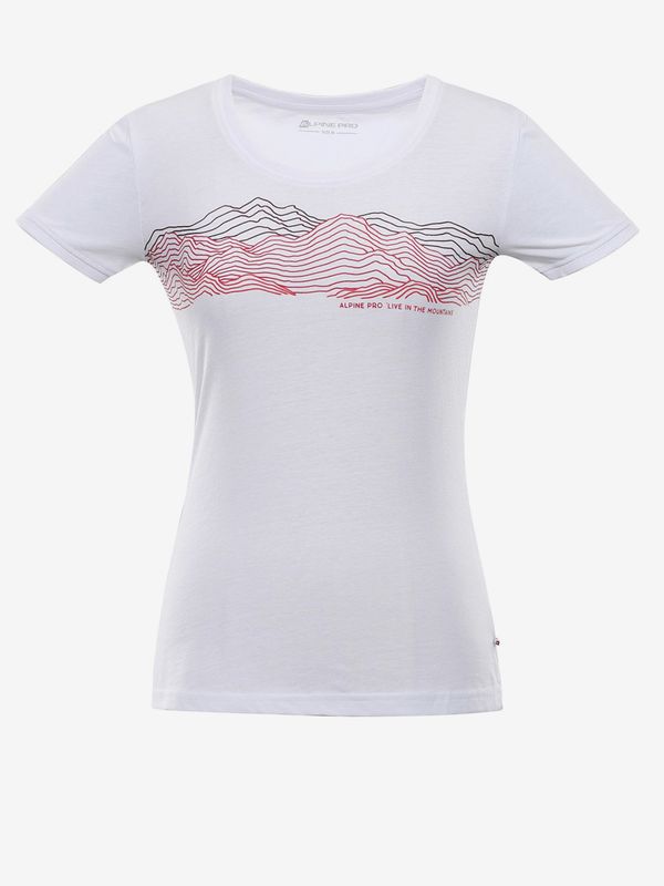 ALPINE PRO Women's quick-drying T-shirt ALPINE PRO DAFOTA white