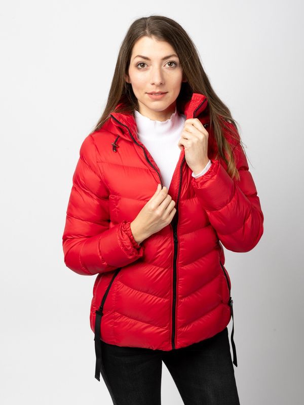 Glano Women's quilted jacket GLANO - red