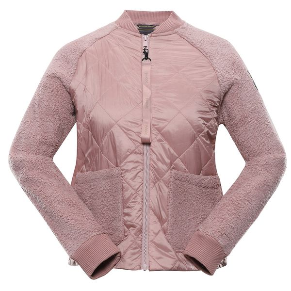 NAX Women's quilted jacket nax NAX OKEGA pale mauve