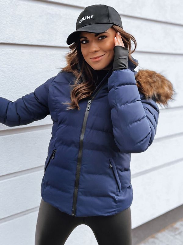 DStreet Women's quilted winter jacket VERSES, navy blue, Dstreet