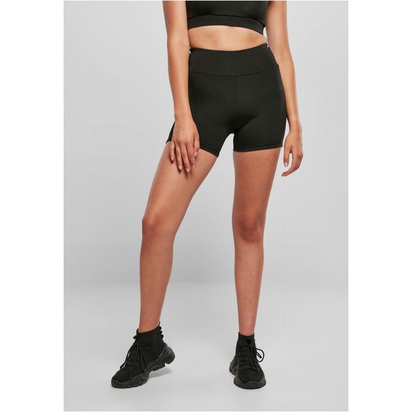 Urban Classics Women's Recycled High Waist Cycle Hot Pants Black